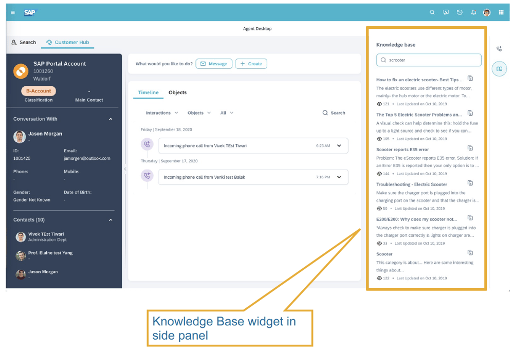 C4C Release 2102 | Agent Desktop | Knowledge Base | IBsolution