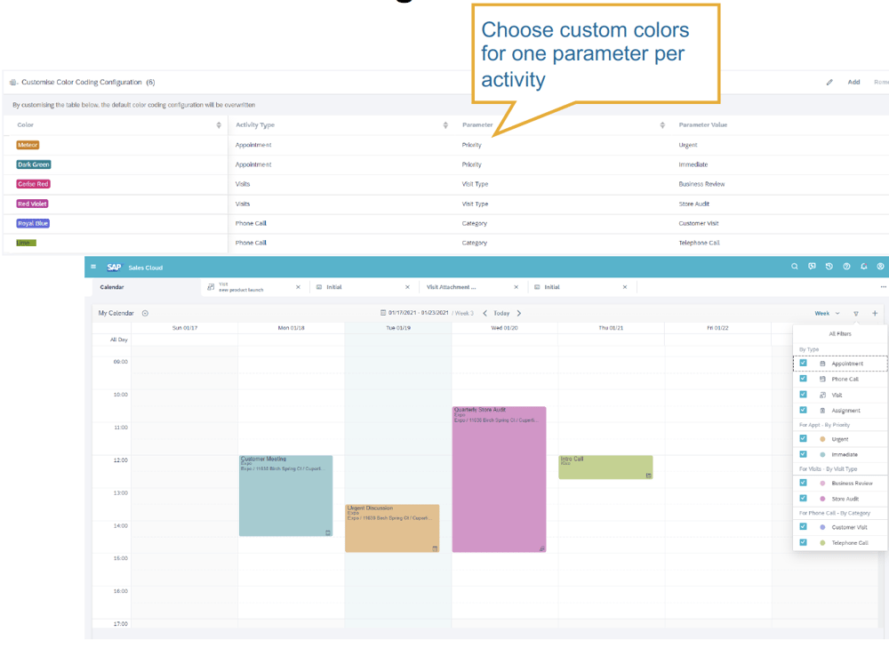 C4C Release 2102 | Color Coding | IBsolution