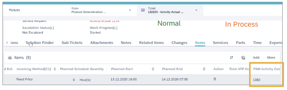 C4C Release 2102 | FSM Activity Code | IBsolution