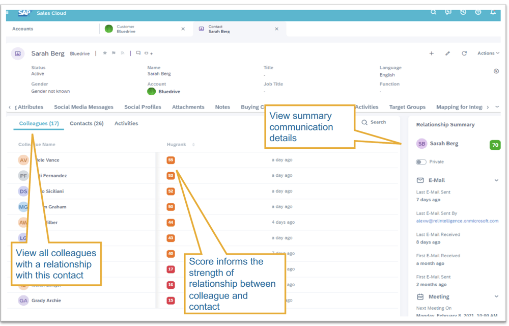 C4C Release 2102 | Relationship Intelligence Contact Person | IBsolution