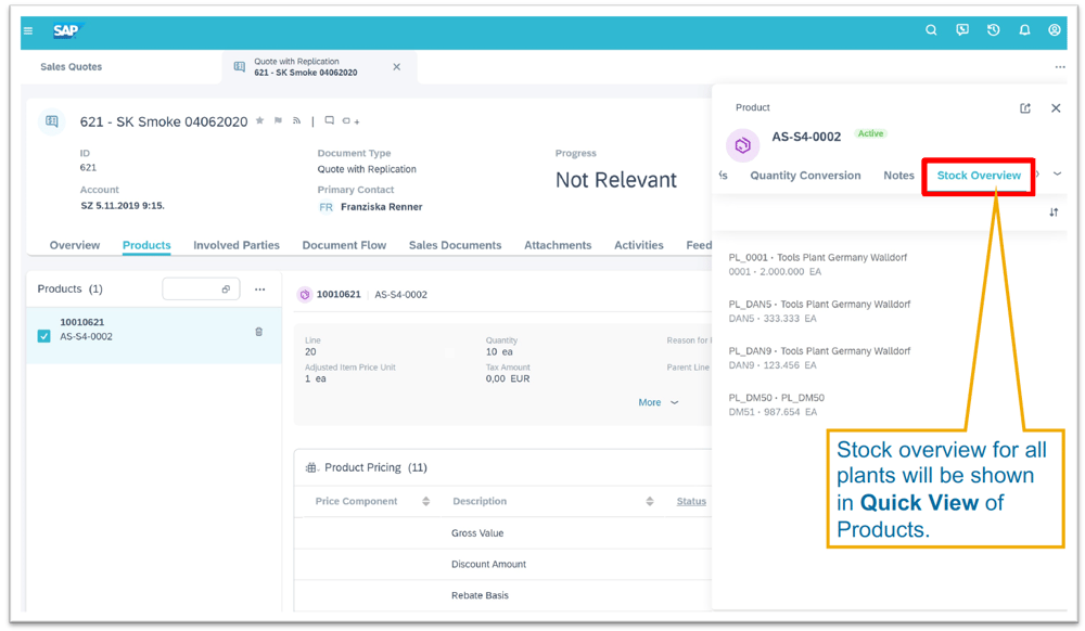 C4C Release 2105 | Produktverfuegbarkeit | IBsolution