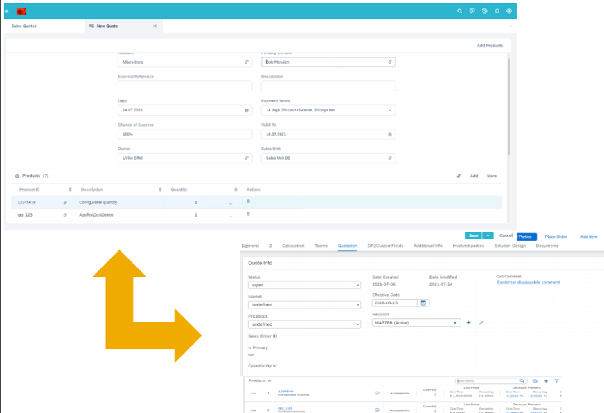 C4C Release 2108 Integration