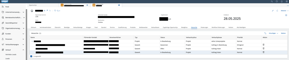 Gewerke im Projekt | Success Story Gampper und Afriso | IBsolution