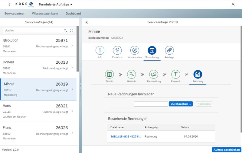 KACO Serviceprozess Fiori-App | IBsolution