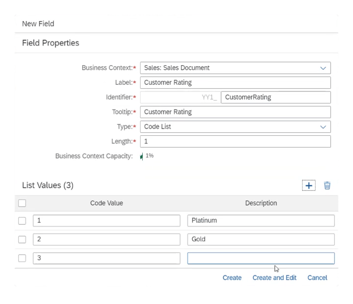 SAP S/4HANA | Kundenaufträge anlegen per Fiori-App | Field Properties