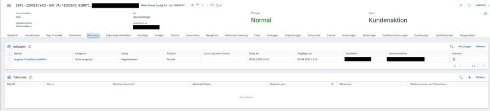 Piller | Service | Follow-up-Aktivitäten | IBsolution