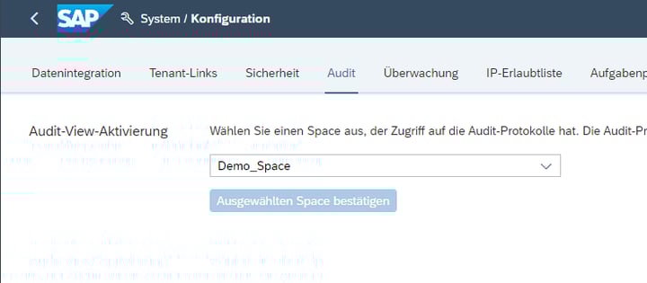 SAP DWC Space-Auswahl | IBsolution
