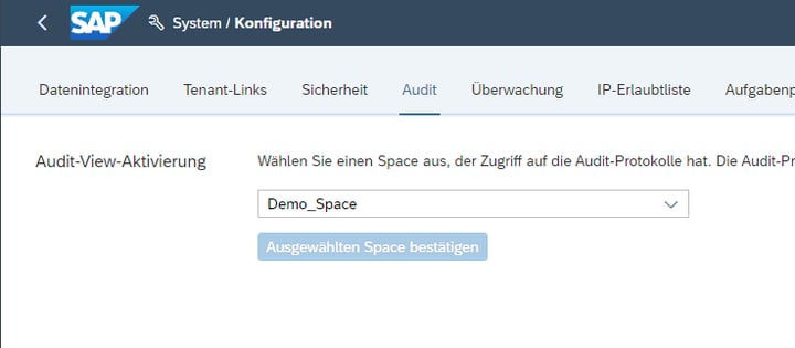 SAP DWC Space-Auswahl | IBsolution