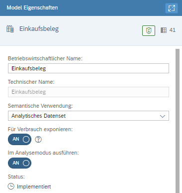 SAP DWC Views freigeben