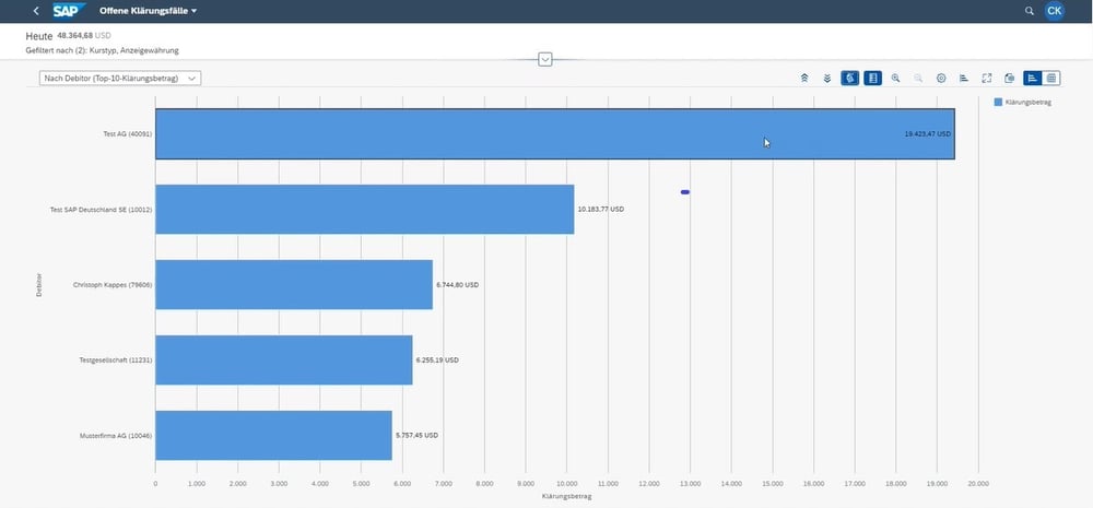 SAP Dispute Management Offene Klaerungsfaelle