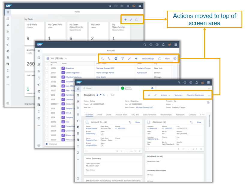 C4C Release 1908 Action Button IBsolution