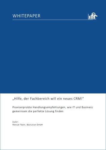 CRM-Whitepaper Titelseite | IBsolution