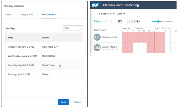 Holiday Planner SAP FSM Release 2005 IBsolution-1