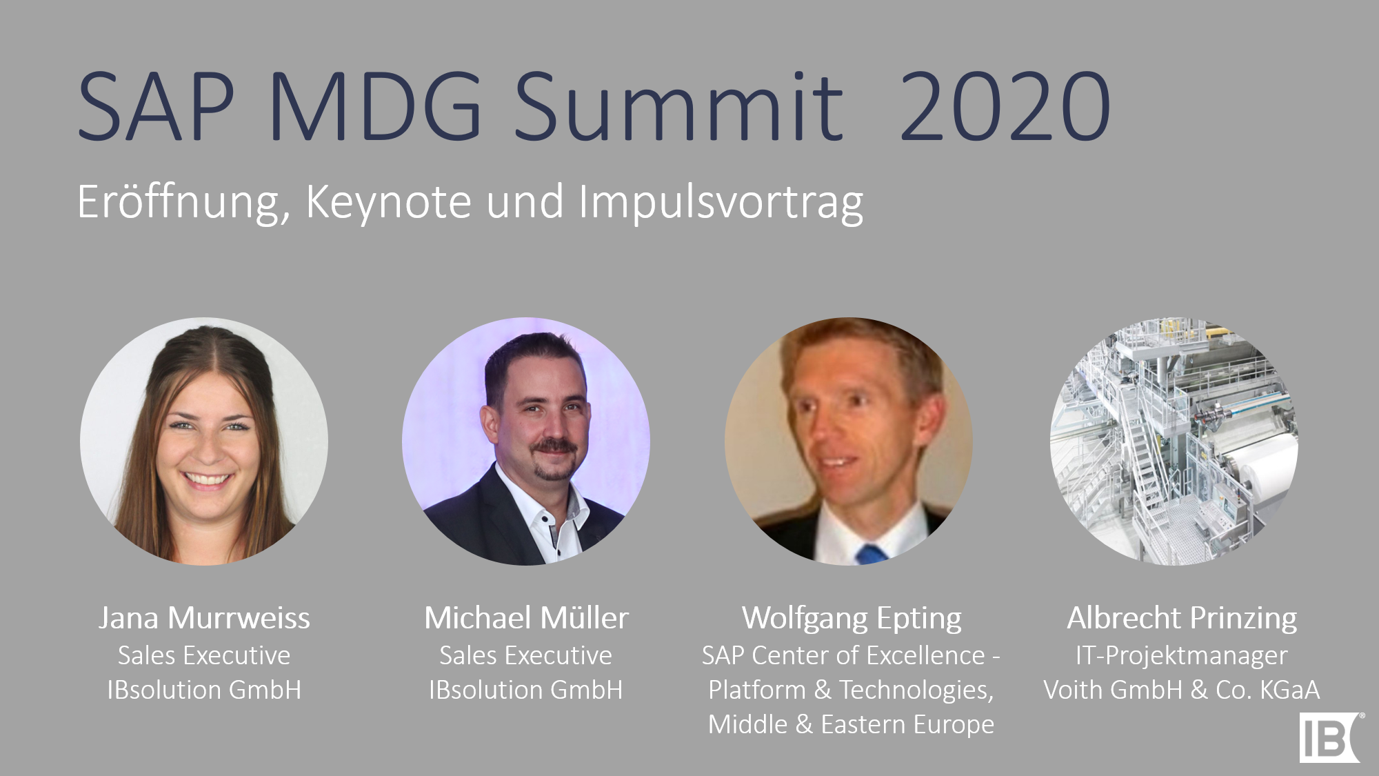 Keynote MDG Summit 2020