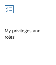 My privileges and roles rand