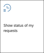 Show status of my requests rand